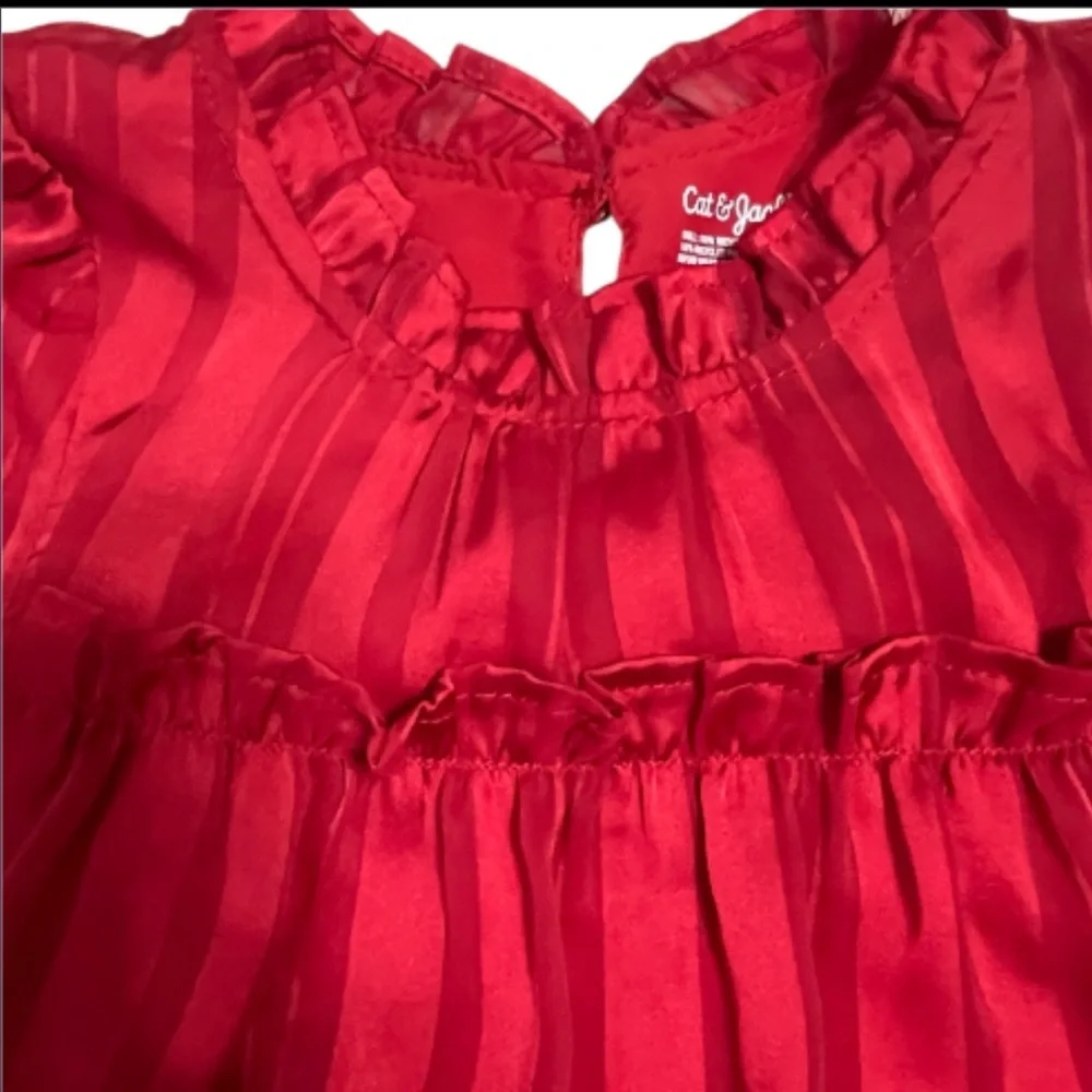 Cat & Jack  Toddler Girls Vibrant Red Dress